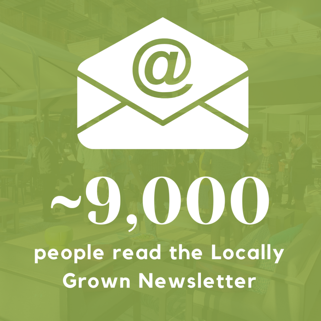 9000 Locally Grown Newsletter Readers