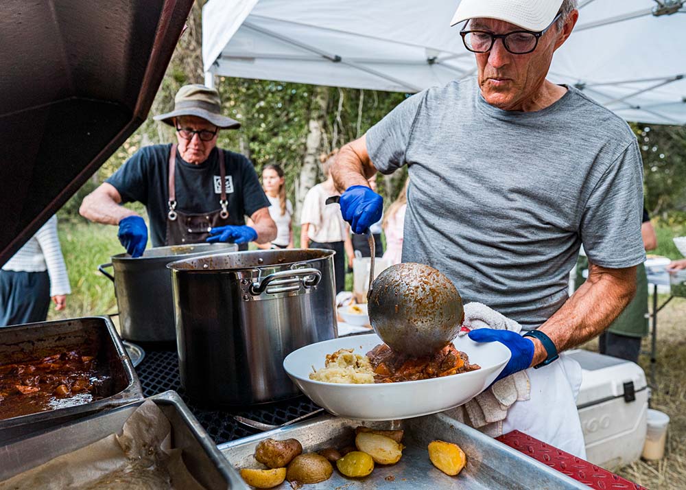 CK and Scott Mason, two of the chefs who participated in The Elevated Table Farm to Table dinner near Sun Valley Idaho
